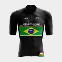 Camisa de Ciclismo Masculina Bike Champions Brasil Manga Curta PRO 3 Bolsos Utilitários Proteção Uv Ziper Camisa de Ciclismo Masculina Bike Champions Brasil Manga Curta PRO 3 Bolsos Utilitários Proteção Uv Ziper