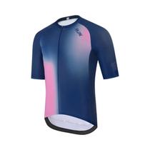Camisa De Ciclismo Masculina De Manga Curta Com Zíper Completo Respirável Para Bicicleta De Estrada