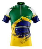 Camisa de ciclismo masculina do brasil