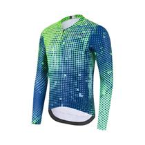 Camisa De Ciclismo Masculina Fina De Manga Longa Com Proteção UV Para Outono - Roupa De Ciclismo