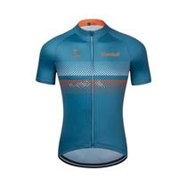 Camisa de Ciclismo Masculina - Manga Curta, Respirável, para MTB e Verão