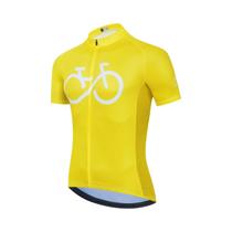 Camisa de Ciclismo Masculina Respirável - Manga Curta para Mountain Bike