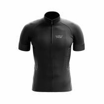 Camisa de Ciclismo Masculina Way Fresh Preta Manga Curta