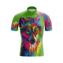 Camisa De Ciclismo Masculina Wolf MTB De Alta Qualidade Para Equipes Profissionais - Roupa Para