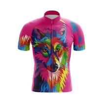 Camisa De Ciclismo Masculina Wolf MTB De Alta Qualidade Para Equipes Profissionais - Roupa Para