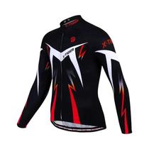 Camisa de Ciclismo Masculina X-Tiger - Manga Longa MTB - Kit de Roupas Esportivas