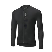 Camisa de Ciclismo Masculina X-TIGER - Manga Longa, Refletiva, 3 Bolsos