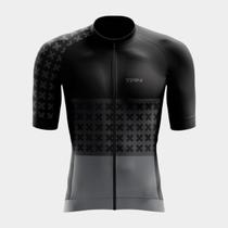 Camisa de Ciclismo Masculina Xtreme Premium TR4 Manga Curta Proteção Uv Zíper Total 3 Bolsos Traseiros