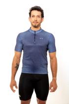Camisa de Ciclismo Mynd Unissex First jeans azul Camisa de Ciclismo Mynd Unissex First jeans azul