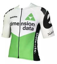 Camisa de Ciclismo Time Dimension Data Full Ziper