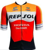 Camisa de Ciclismo Time Honda Repsol Ziper Full