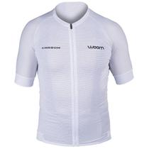 Camisa De Ciclismo Woom Carbon Ice Masculino 2023 - Branco - P