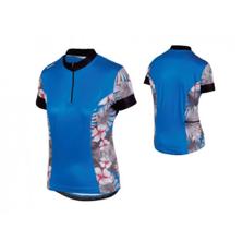 Camisa de Ciclista Feminina Kanxa Snip Azul+Rosa