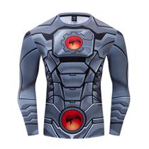 Camisa de Compressão Cyborg Rashguard Elastano Manga Longa