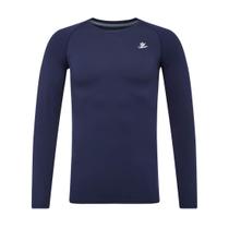 Camisa de compressão DEVOROPA Husky de manga comprida masculina azul marinho L Camisa de compressão DEVOROPA Husky de manga comprida masculina azul marinho L