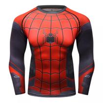 Camisa de Compressão Homem Aranha Longe de Casa Manga Longa