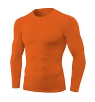 Camisa de compressão Queerier Athletic Workout masculina de manga comprida Camisa de compressão Queerier Athletic Workout masculina de manga comprida