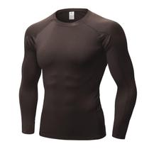 Camisa de compressão Queerier Thermal de manga comprida para homens