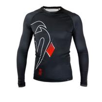 Camisa De Compressão Rash Guard Venum Black Belt Manga Longa Camisa Jiu Jitsu Mma Camisa De Compressão Rash Guard Venum Black Belt Manga Longa Camisa Jiu Jitsu Mma