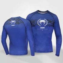 Camisa de compressão rashguard venum lazer navy manga longa