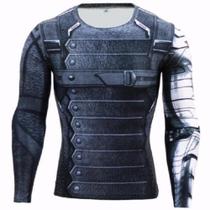 Camisa de Compressão Soldado Invernal Manga Longa Rashguard Elastano - Tread Sports