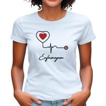 Camisa de enfermagem curso técnico babylook feminina enfermeira plus size camiseta