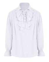 Camisa de fantasia Bbalizko Pirate Vampire Renaissance Gothic Masculina Camisa de fantasia Bbalizko Pirate Vampire Renaissance Gothic Masculina