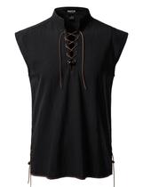 Camisa de fantasia JEMITOP Retro Renaissance Pirate Viking Masculina M Camisa de fantasia JEMITOP Retro Renaissance Pirate Viking Masculina M