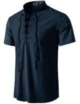 Camisa de fantasia JEMITOP Retro Renaissance Pirate Viking XXL