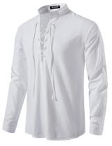 Camisa de fantasia JEMITOP Vintage Renaissance Pirate Viking