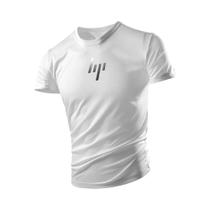 Camisa De Fitness De Manga Curta De Secagem Rápida Masculina Quatro Estações Esportes Casual