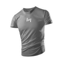 Camisa De Fitness De Manga Curta De Secagem Rápida Masculina Quatro Estações Esportes Casual