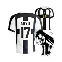 Camisa De Futebol Blue Lock Ubers V-neck Unissex Uniformes De Cosplay Moda De Rua T-Shirt 2025