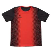 Camisa de Futebol Juvenil Topper Gradiente Vermelho/preto