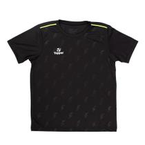 Camisa de Futebol Juvenil Topper Thunder Preto/Verde Neon