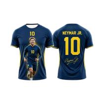 Camisa De Futebol Masculina Neymar Com Estampa 3D, Rápido Secagem E Respirável, Camiseta De