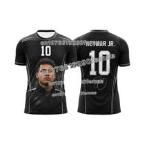 Camisa De Futebol Masculina Respirável Neymar Com Estampa 3D Para Torcedores, Camiseta Esportiva De