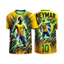 Camisa De Futebol Neymar Brasil Design Grafite De Rua Kit Especial Inteligente Chat GPT