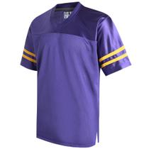 Camisa de futebol Pullonsy Purple Yellow Stripe 3XL