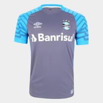 Camisa de Goleiro Grêmio 21/22 Umbro Masculina - Grafite+Azul