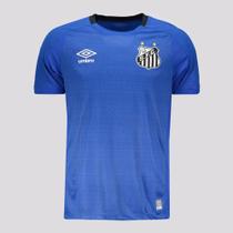 Camisa de Goleiro Santos 22/23 s/n Torcedor Umbro Masculina - Azul Royal+Preto