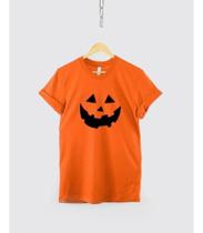 Camisa De Halloween Com Cara De Abóbora Baby Look Fantasia Camisa De Halloween Com Cara De Abóbora Baby Look Fantasia