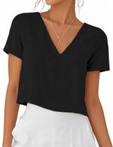 Camisa de linho Kinghua 2026 Spring Summer Beach para mulheres preta Camisa de linho Kinghua 2026 Spring Summer Beach para mulheres preta