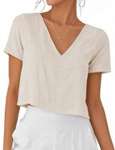 Camisa de linho Kinghua 2026 Spring Summer Beach para mulheres Camisa de linho Kinghua 2026 Spring Summer Beach para mulheres