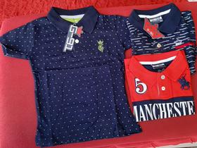 Camisa de Malha Gola Polo Infantil Conforto e Qualidade