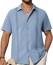 Camisa de manga curta Alimens & Gentle Guayabera para homens