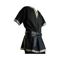 Camisa De Manga Curta Vintage Celta Medieval Renascentista Do Século XVII Nórdica Para Cosplay,