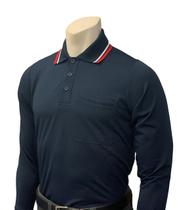 Camisa de manga longa azul-marinho para árbitro de beisebol e softball, tamanho P Camisa de manga longa azul-marinho para árbitro de beisebol e softball, tamanho P