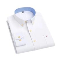 Camisa De Manga Longa Em 100% Algodão Para Homens, Estampa Xadrez E Listras, Ajuste Regular S-6XL,