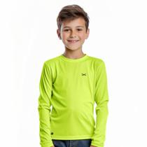 Camisa de Menina Proteção Uv50 Solar Infantil 2 ao 16 Criança Manga Longa